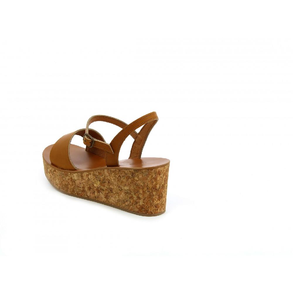 K.JACQUES JOSY Sandales Compensées Cuir Pul Naturel