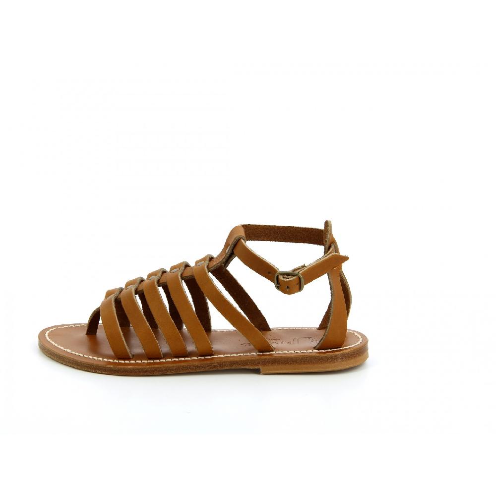 K.JACQUES AGOPOS Sandales Plates Cuir Pul Naturel