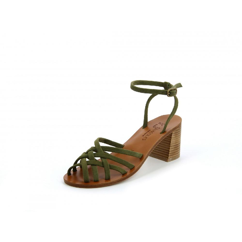 K.JACQUES AMARA Femme Cuir Velours Lichen