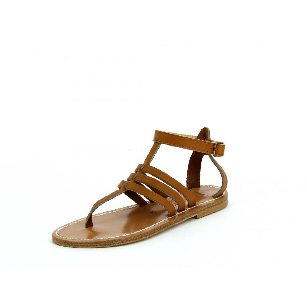 K.JACQUES AQUEDUC Sandales plates Cuir Pul Naturel