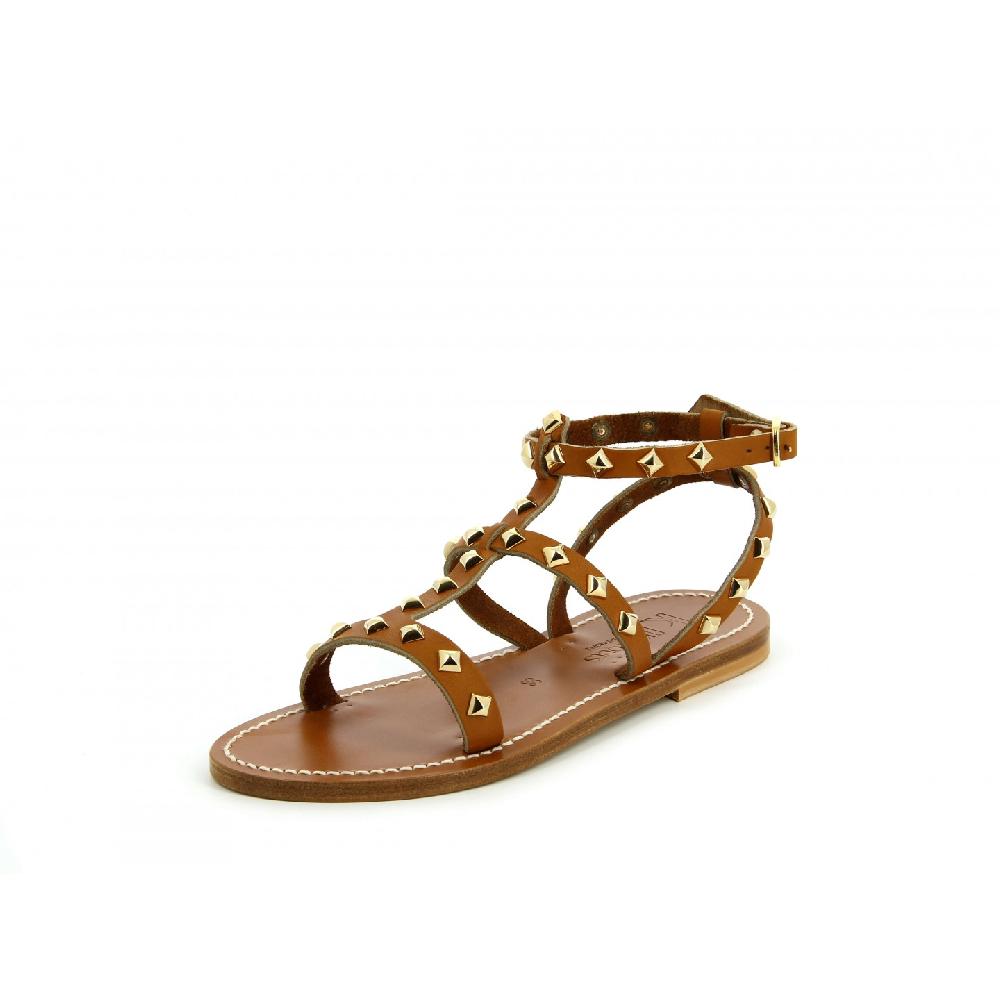 K.JACQUES ARELATEPYR Femme Cuir Pul Naturel - Or