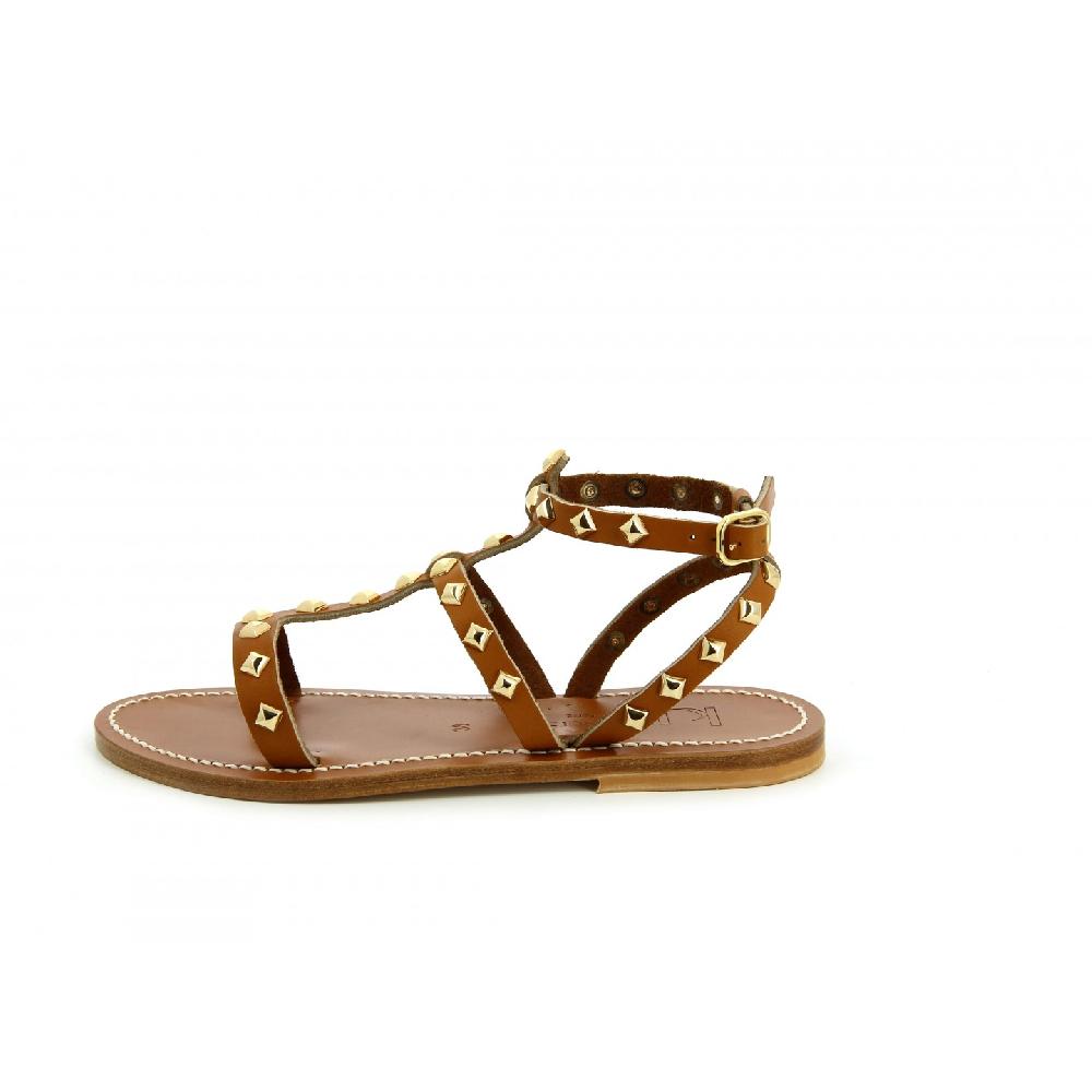 K.JACQUES ARELATEPYR Femme Cuir Pul Naturel - Or
