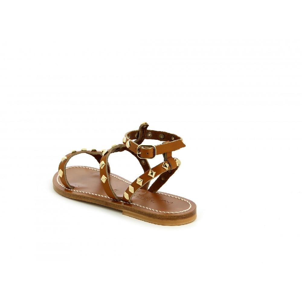 K.JACQUES ARELATEPYR Femme Cuir Pul Naturel - Or