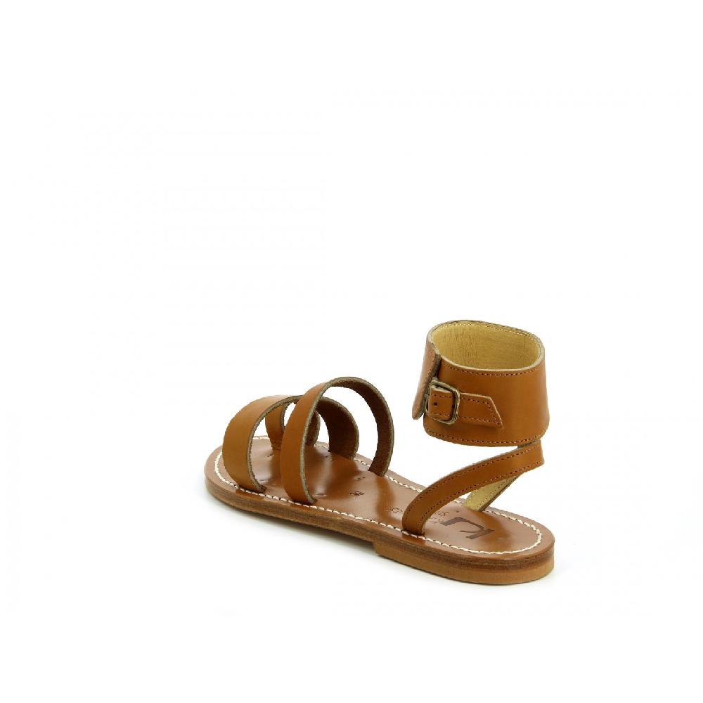 K.JACQUES ARES Sandales Plates Cuir Pul Naturel