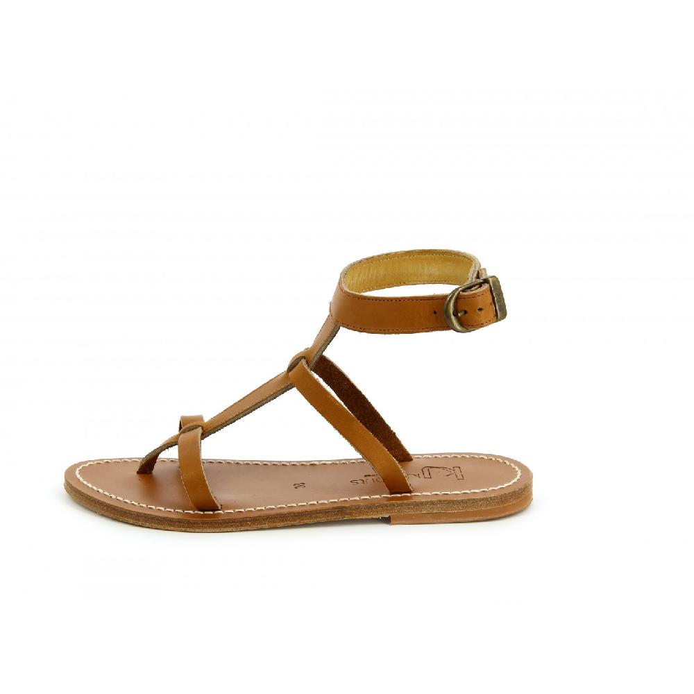 K.JACQUES ARTIMON Sandales Plates Cuir Pul Naturel