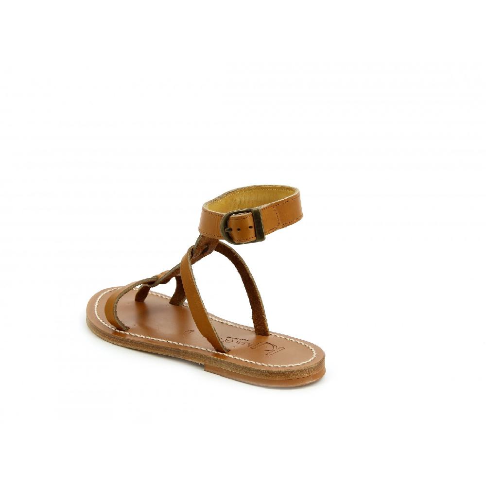K.JACQUES ARTIMON Sandales Plates Cuir Pul Naturel