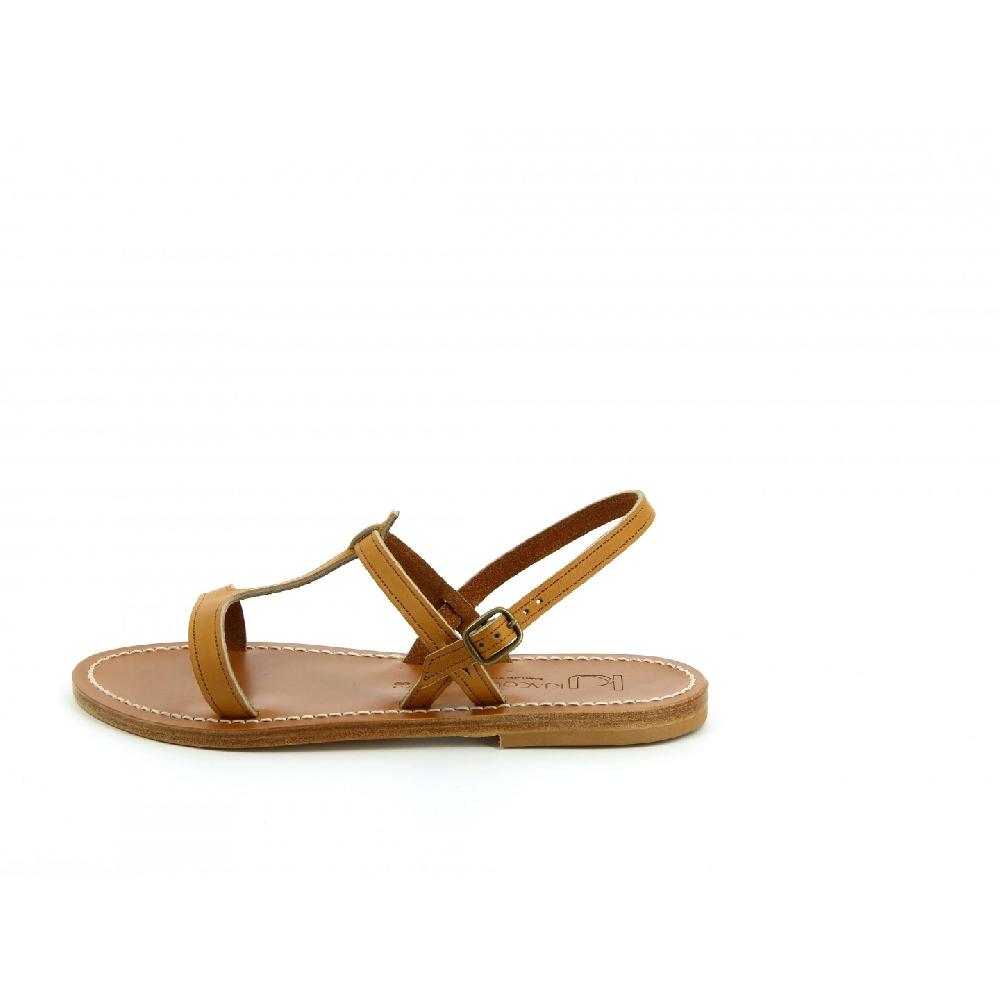 K.JACQUES ASTOR Sandales Plates Cuir Pul Naturel