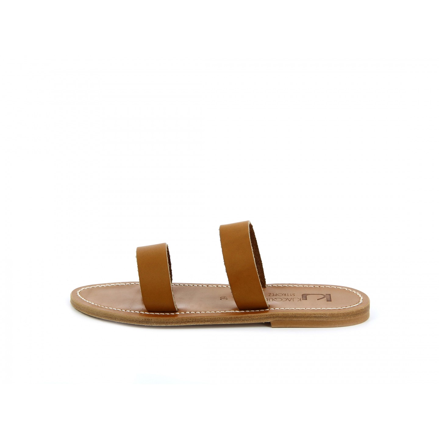 K.JACQUES BAGATEL Sandales Plates Cuir Pul Naturel