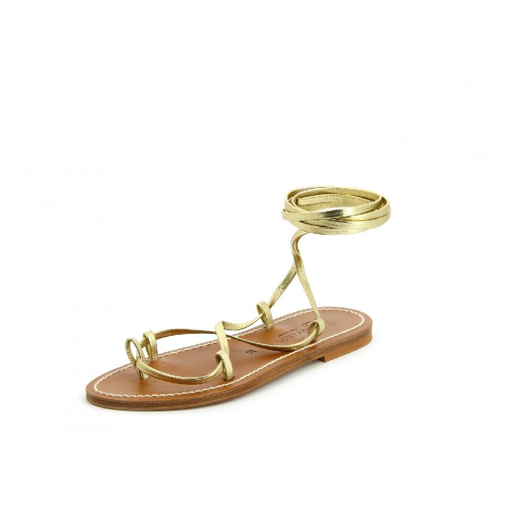 K.JACQUES BIKINI Sandales Plates Cuir Pul Naturel