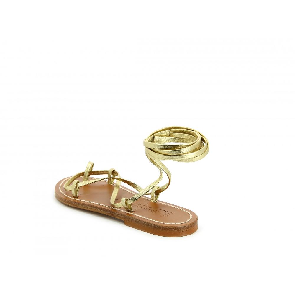 K.JACQUES BIKINI Sandales Plates Cuir Pul Naturel