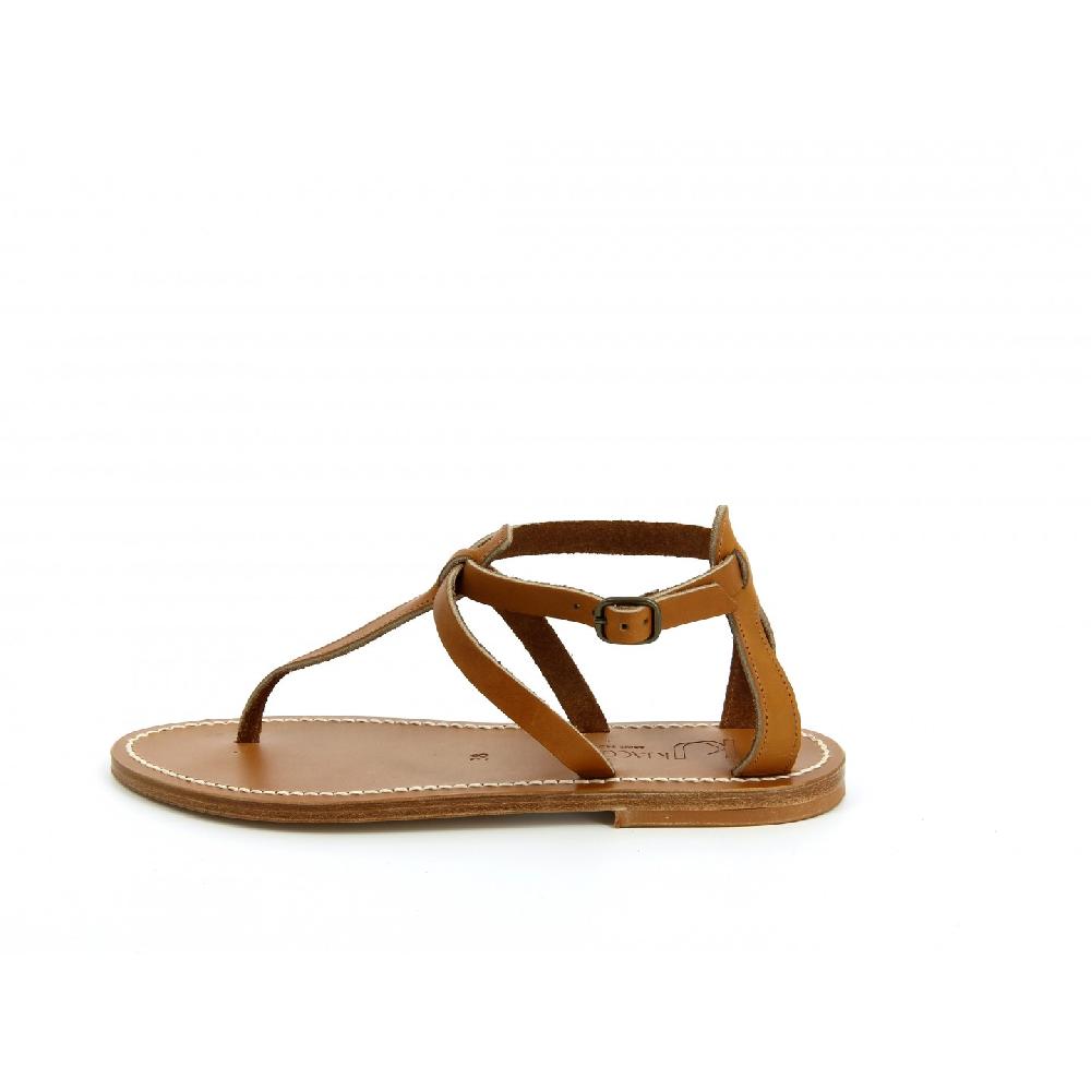 K.JACQUES BUFFON Sandales Plates Cuir Pul Naturel