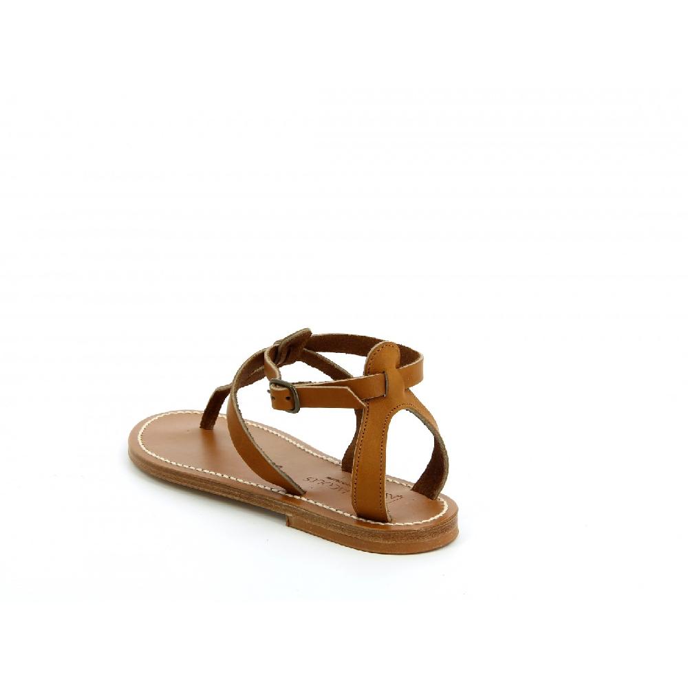 K.JACQUES BUFFON Sandales Plates Cuir Pul Naturel