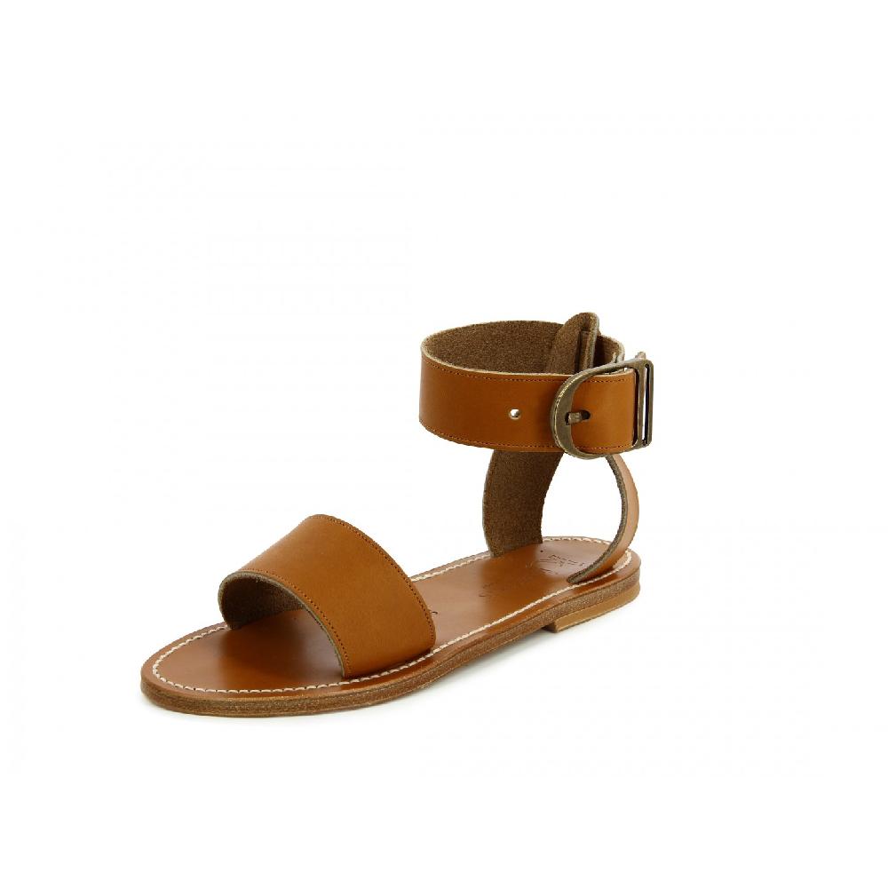 K.JACQUES CARBET Sandales plates Cuir Pul Naturel