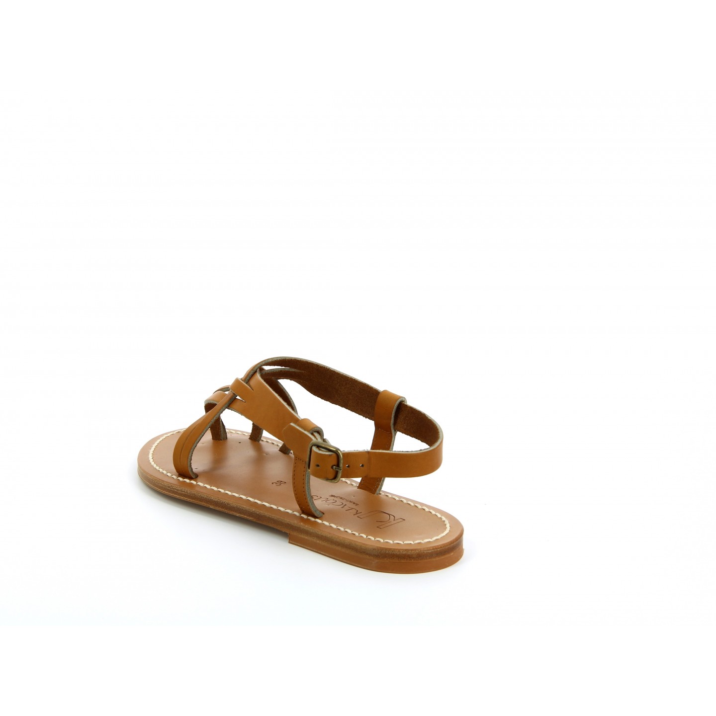 K.JACQUES CARMEL Sandales Plates Cuir Pul Naturel