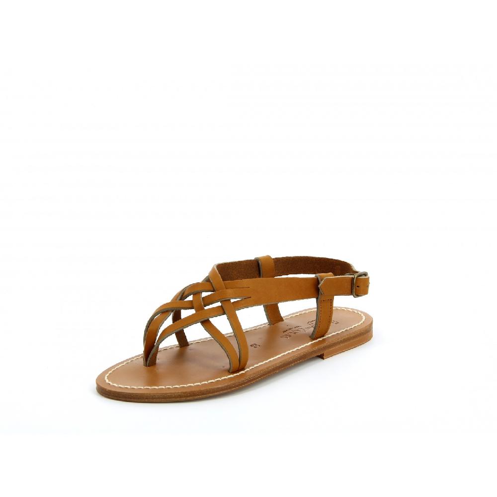 K.JACQUES CARMEL Sandales plates Cuir Pul Naturel