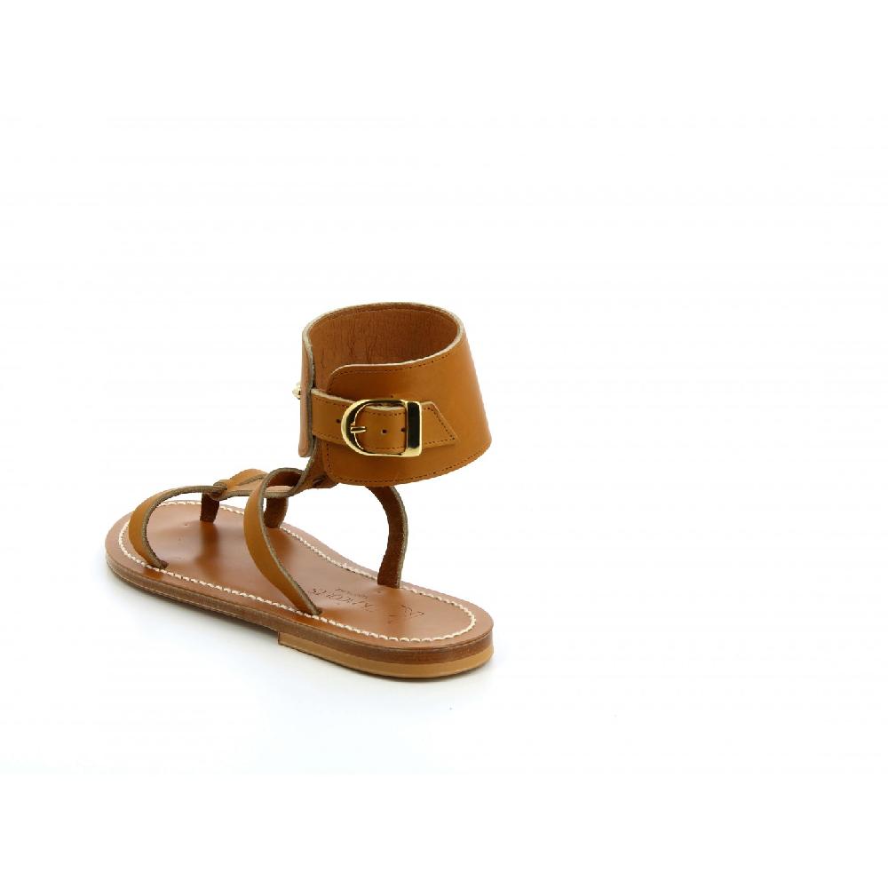 K.JACQUES CLIPPER Sandales Plates Cuir Pul Naturel