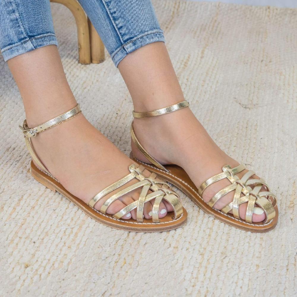 K.JACQUES CYRENIA Femme Cuir Metyl Champan