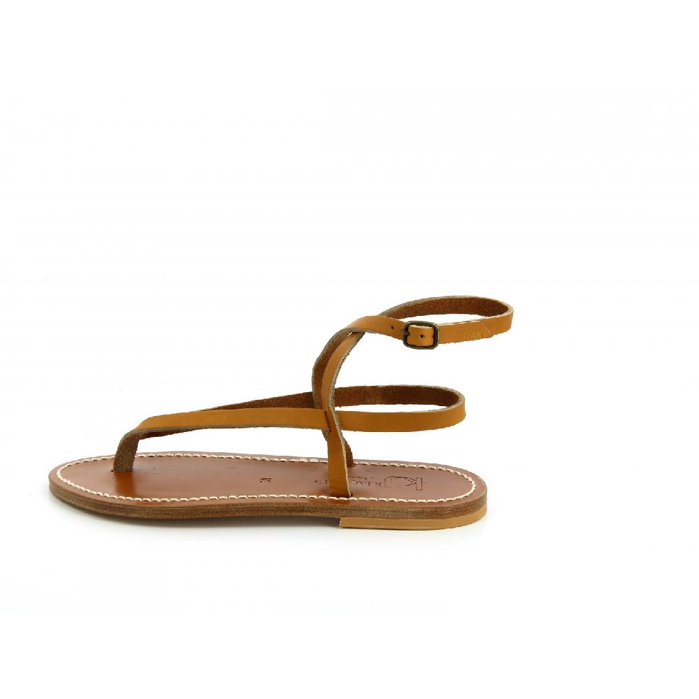 K.JACQUES DELTA Sandales Plates Cuir Pul Naturel