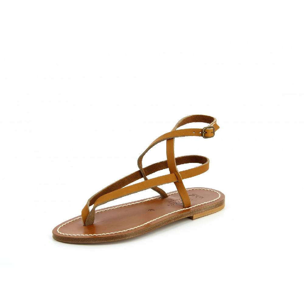 K.JACQUES DELTA Sandales plates Cuir Pul Naturel