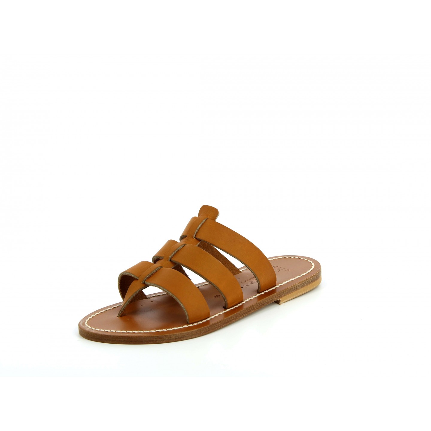 K.JACQUES DOLON Sandales plates Cuir Pul Naturel