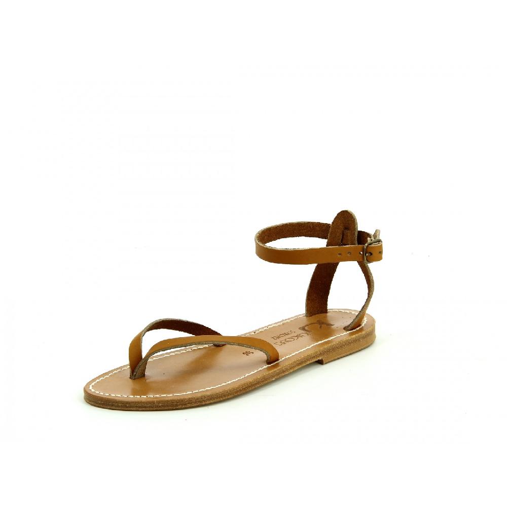 K.JACQUES DORANTE Sandales plates Cuir Pul Naturel