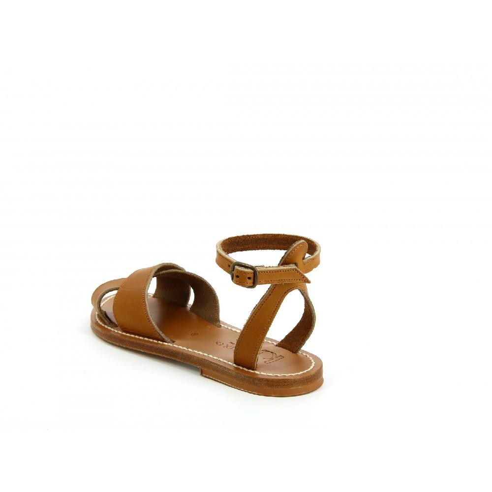 K.JACQUES DOTTIE Sandales Plates Cuir Pul Naturel