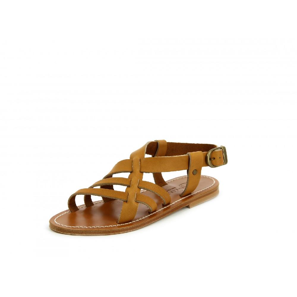 K.JACQUES FREMON Sandales Plates Cuir Pul Naturel