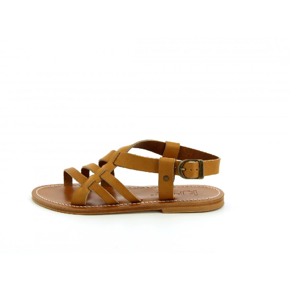 K.JACQUES FREMON Sandales Plates Cuir Pul Naturel
