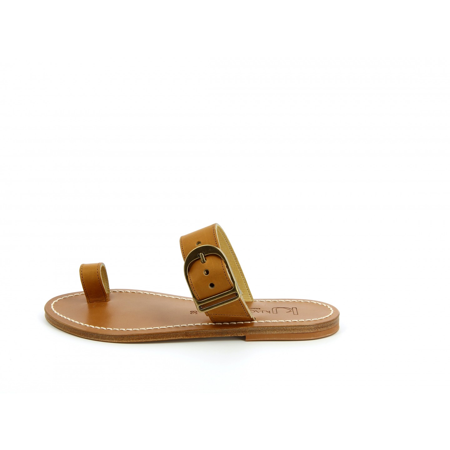 K.JACQUES GALLOIS Sandales Plates Cuir Pul Naturel