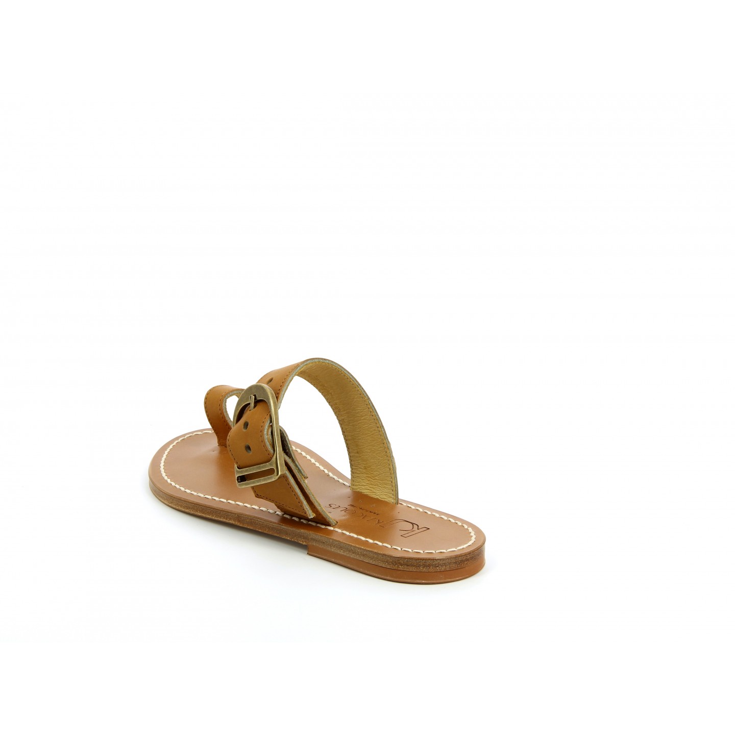 K.JACQUES GALLOIS Sandales Plates Cuir Pul Naturel