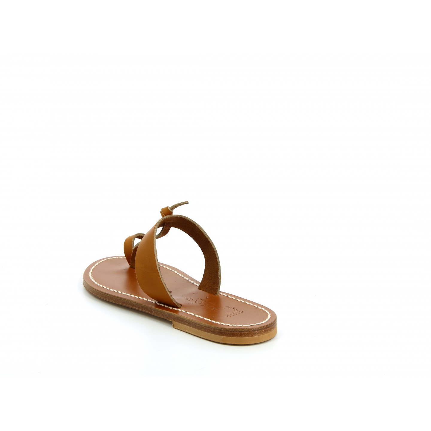 K.JACQUES GANGES Sandales Plates Cuir Pul Naturel