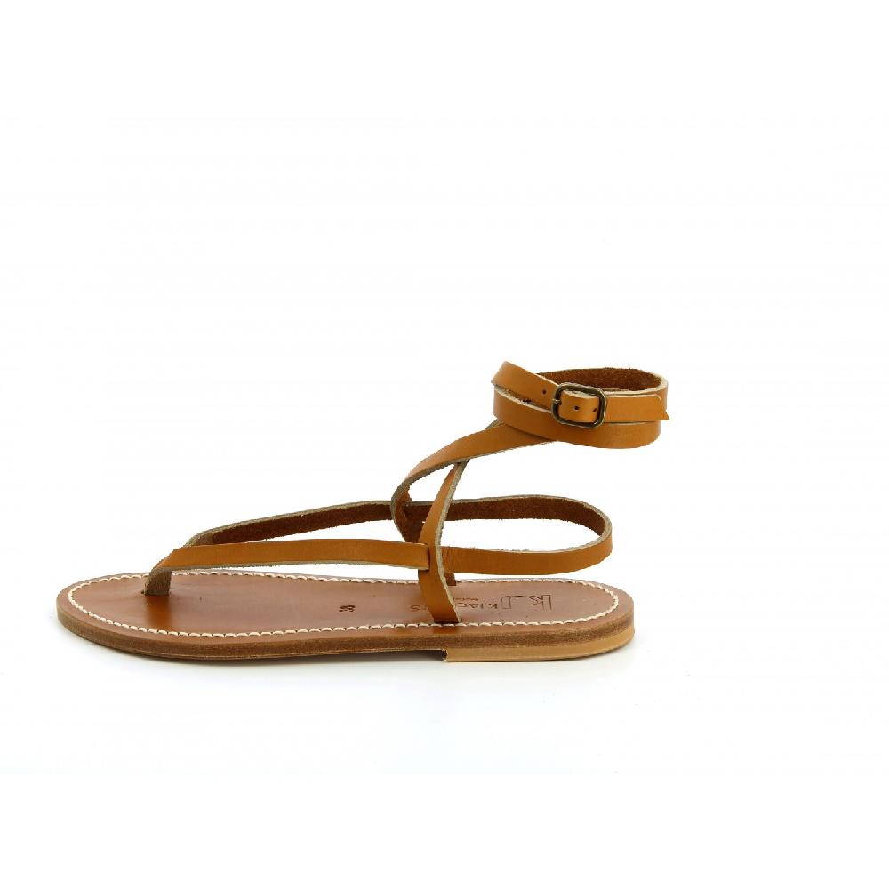 K.JACQUES HIOTA Sandales Plates Cuir Pul Naturel