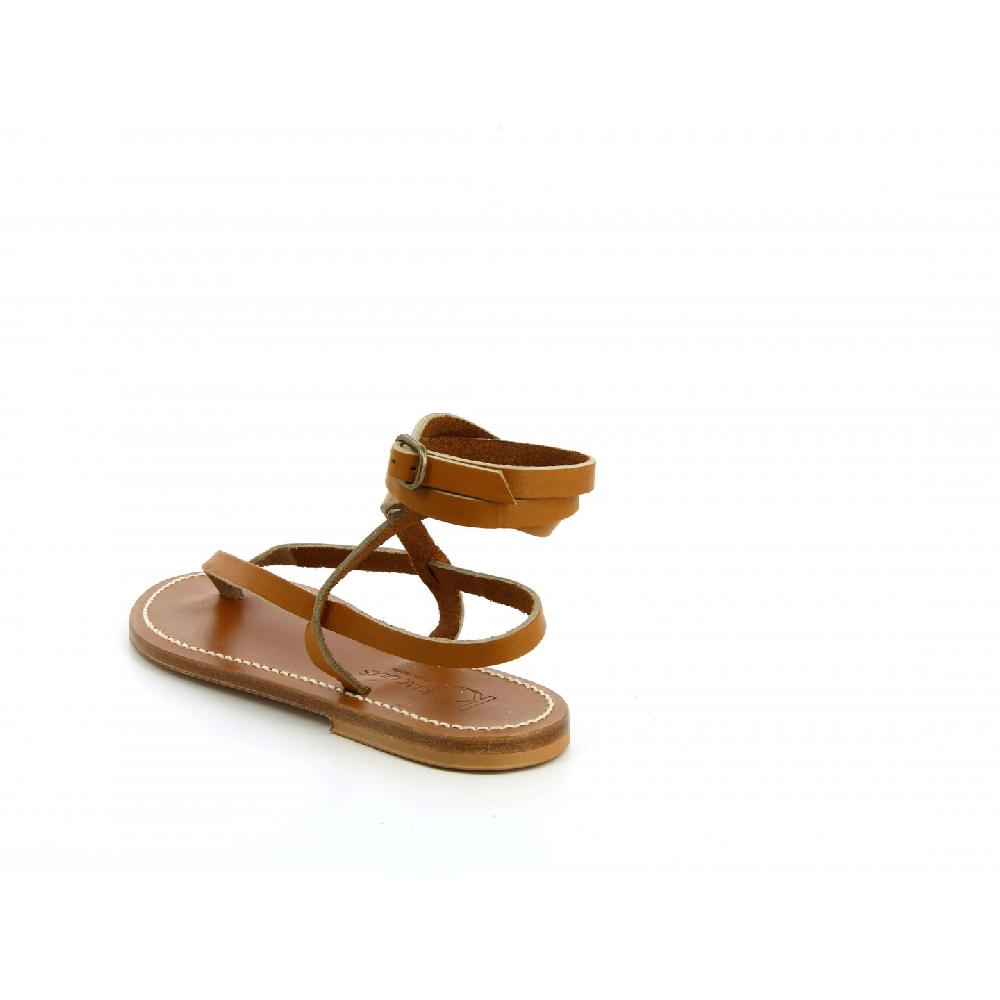 K.JACQUES HIOTA Sandales Plates Cuir Pul Naturel