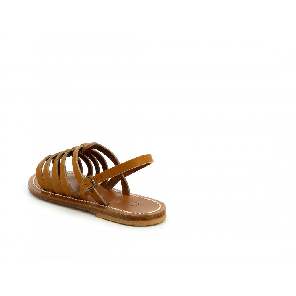K.JACQUES HOMERE Sandales Plates Cuir Pul Naturel