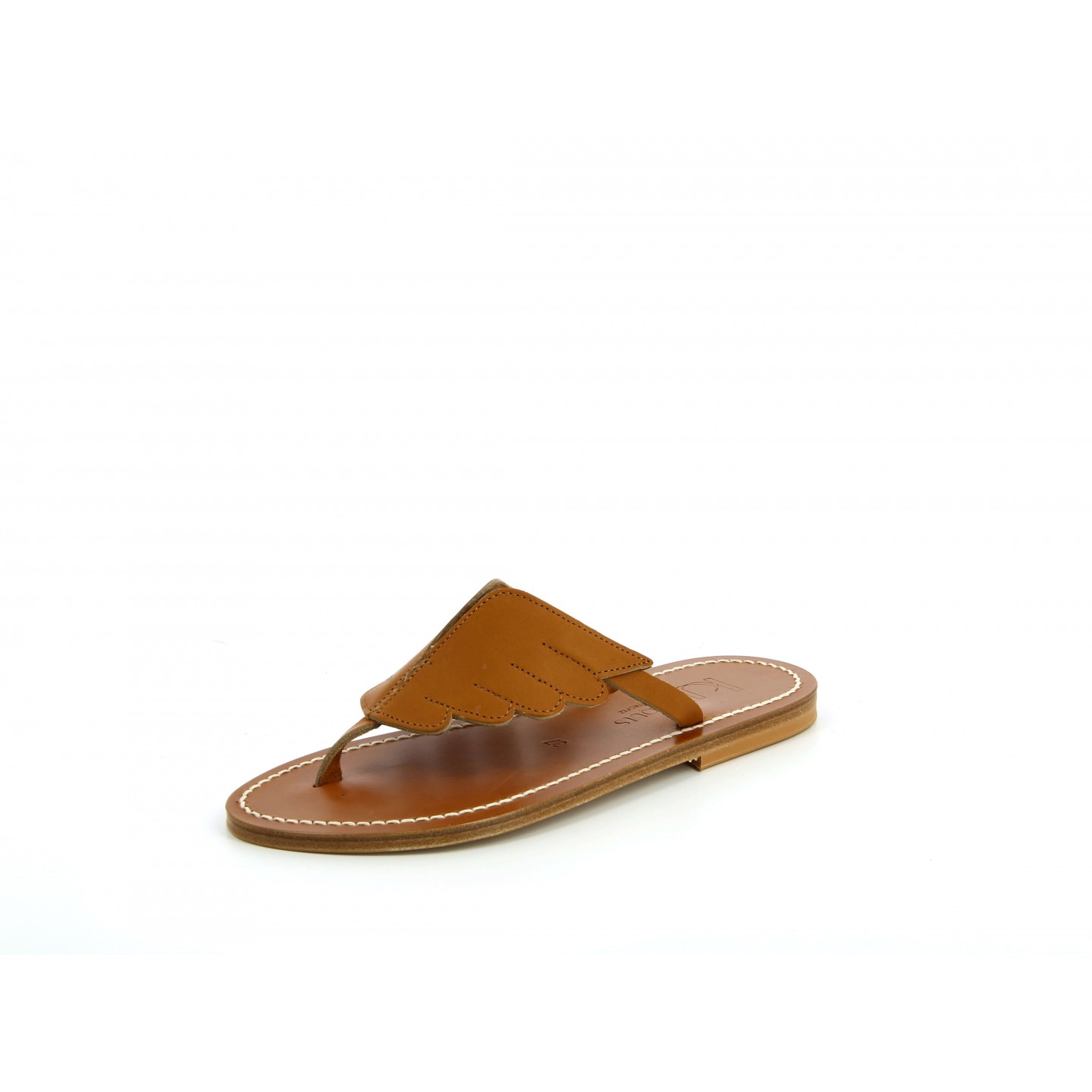 K.JACQUES ICARE Sandales plates Cuir Pul Naturel