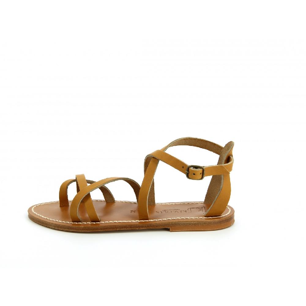 K.JACQUES IRINA Sandales Plates Cuir Kampal Duna