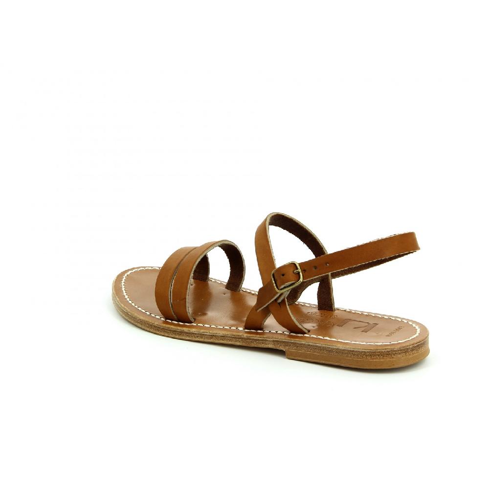 K.JACQUES ISIS Sandales Plates Cuir Pul Naturel