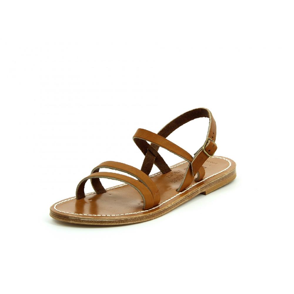 K.JACQUES ISIS Sandales plates Cuir Pul Naturel