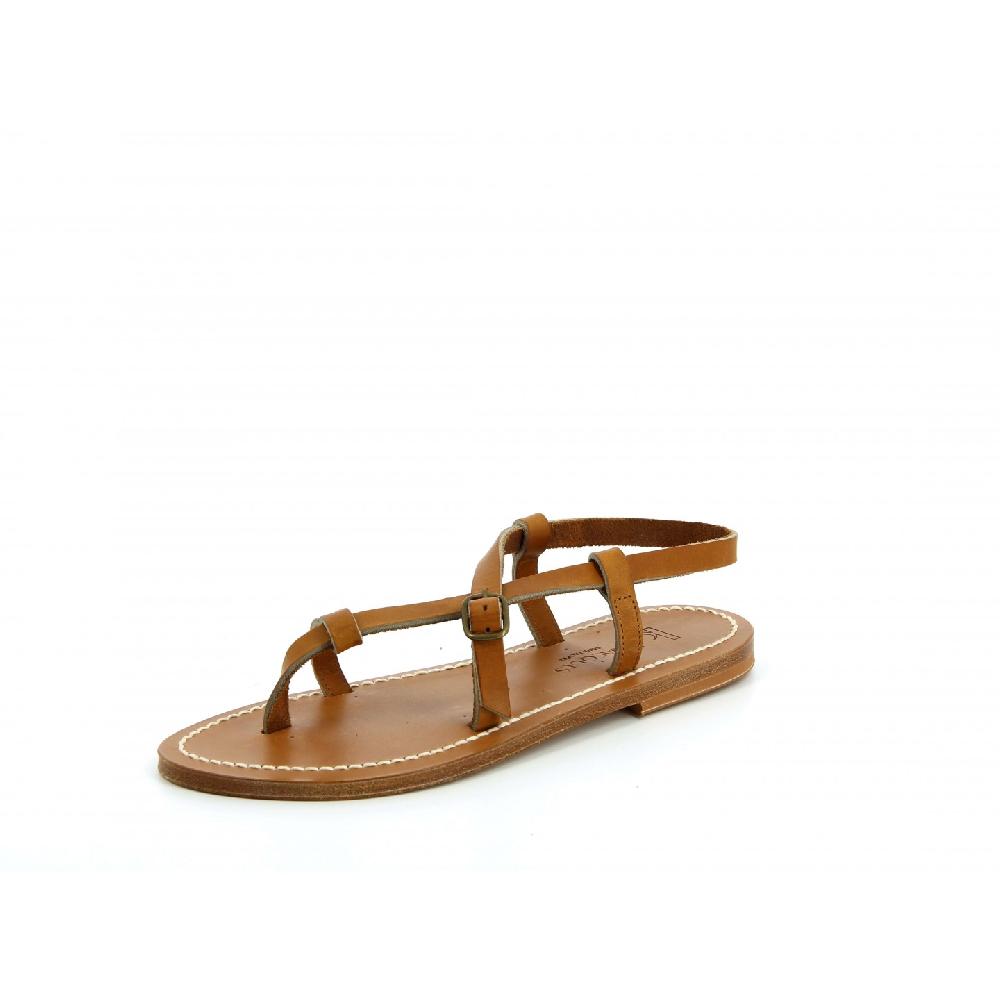 K.JACQUES JIVAL Sandales Plates Cuir Pul Naturel