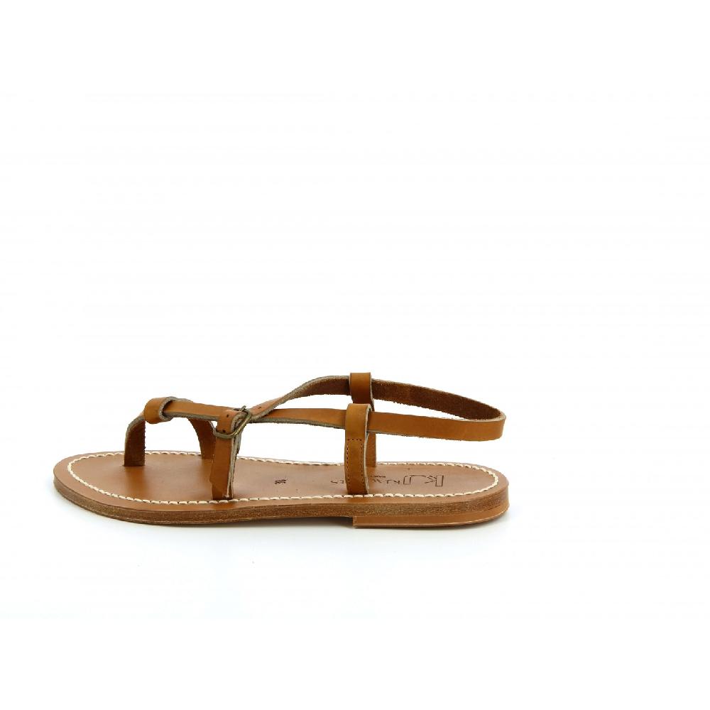 K.JACQUES JIVAL Sandales Plates Cuir Pul Naturel