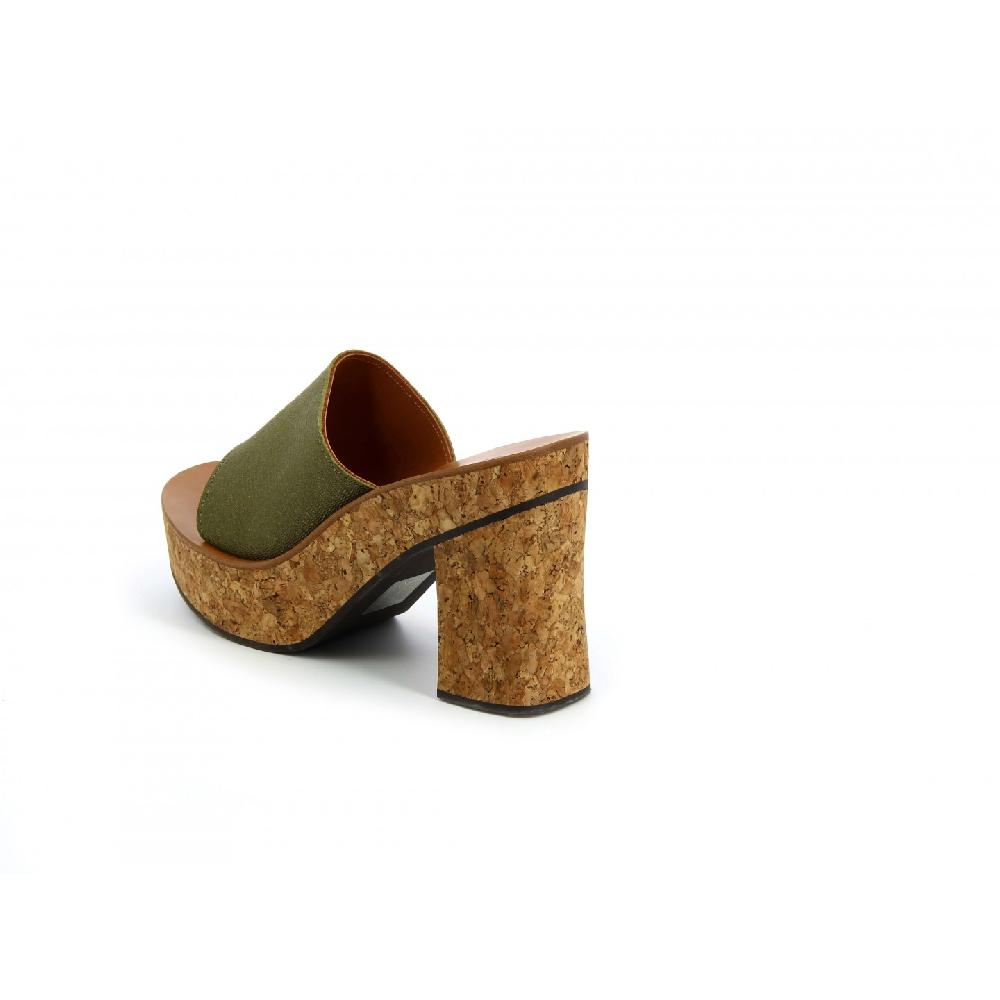 K.JACQUES JOREN Femme Cuir Blob Kaki