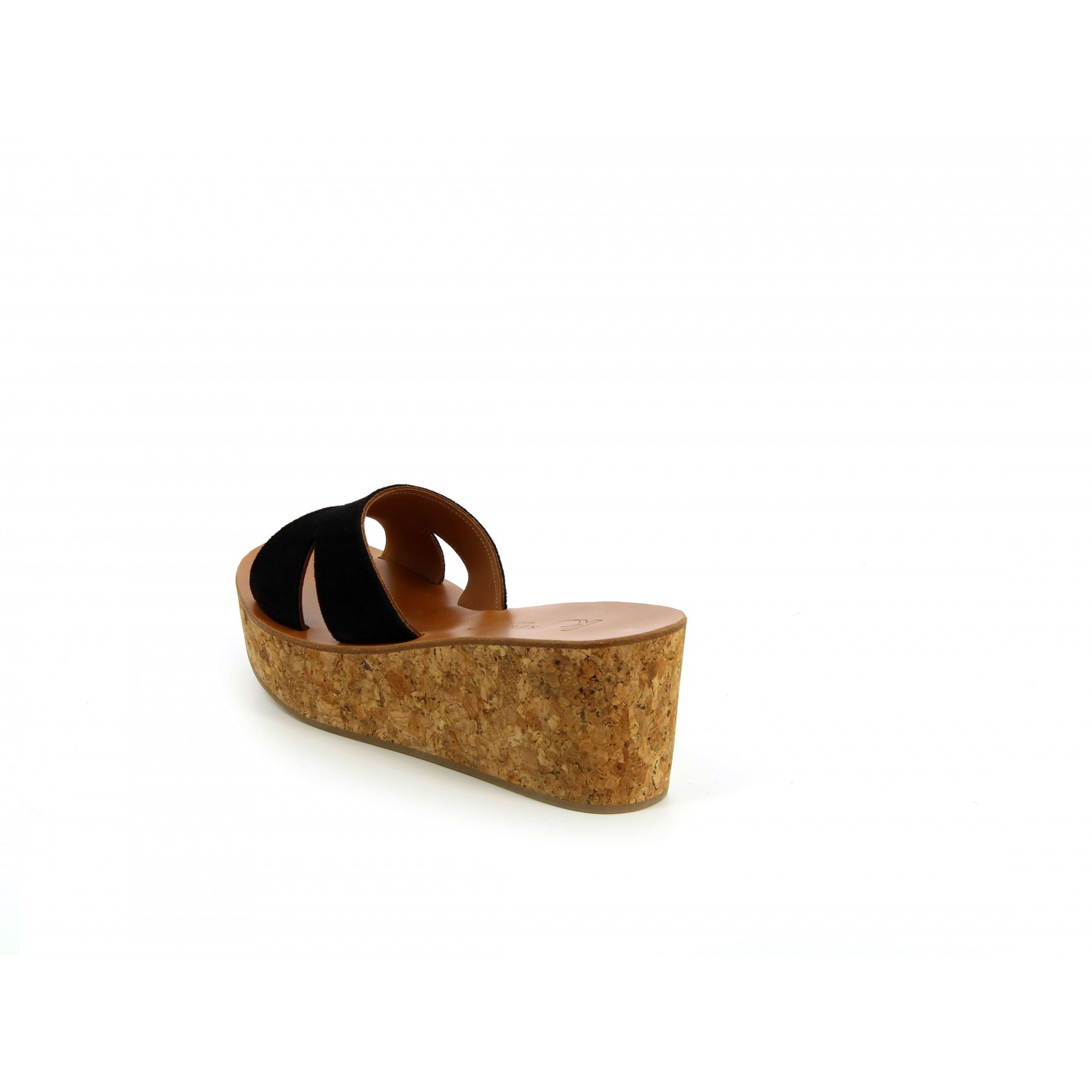K.JACQUES KOBE Femme Cuir Velours Noir