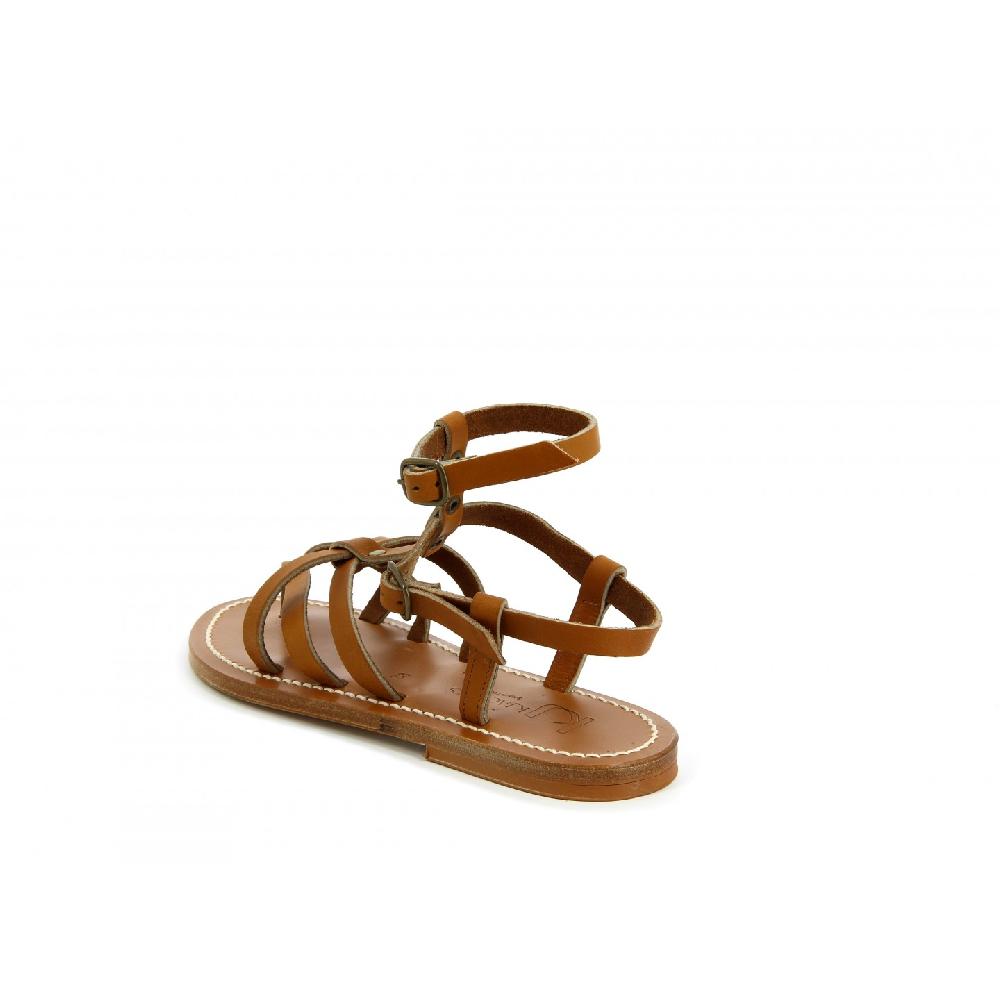 K.JACQUES LARISSA Sandales Plates Cuir Pul Naturel