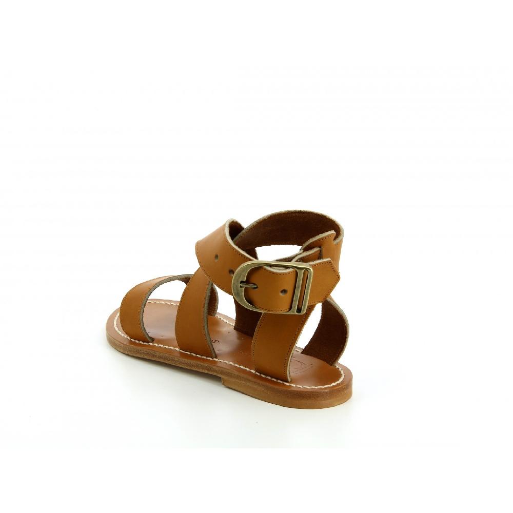 K.JACQUES LAZARE Sandales Plates Cuir Pul Naturel