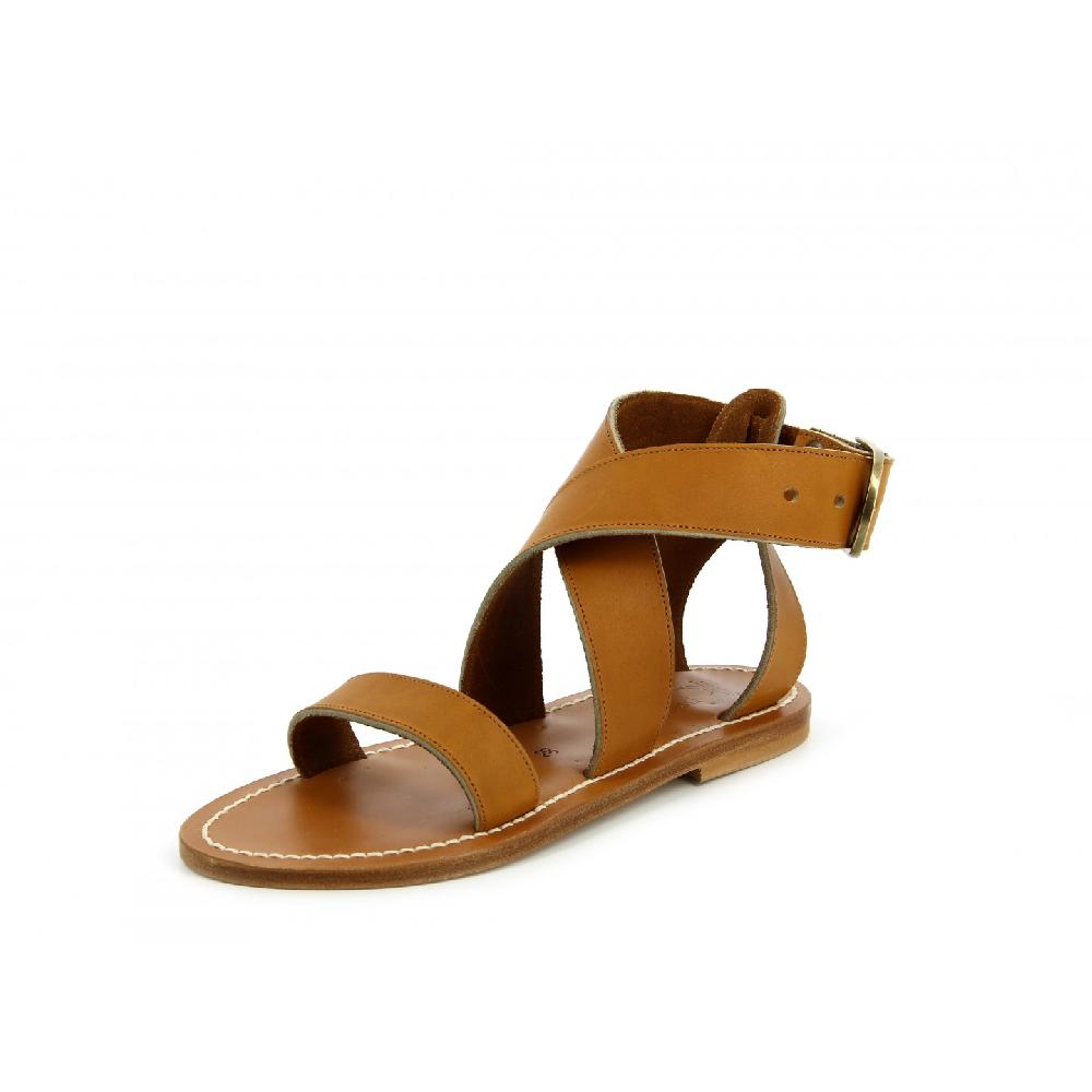 K.JACQUES LAZARE Sandales plates Cuir Pul Naturel