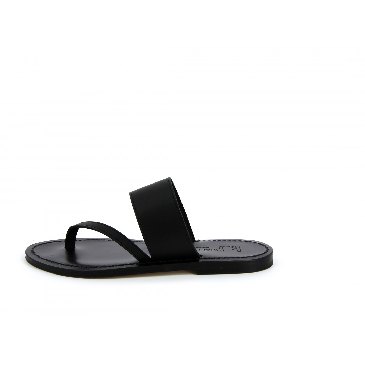 K.JACQUES LEILA EBENE Femme Cuir Pul Noir