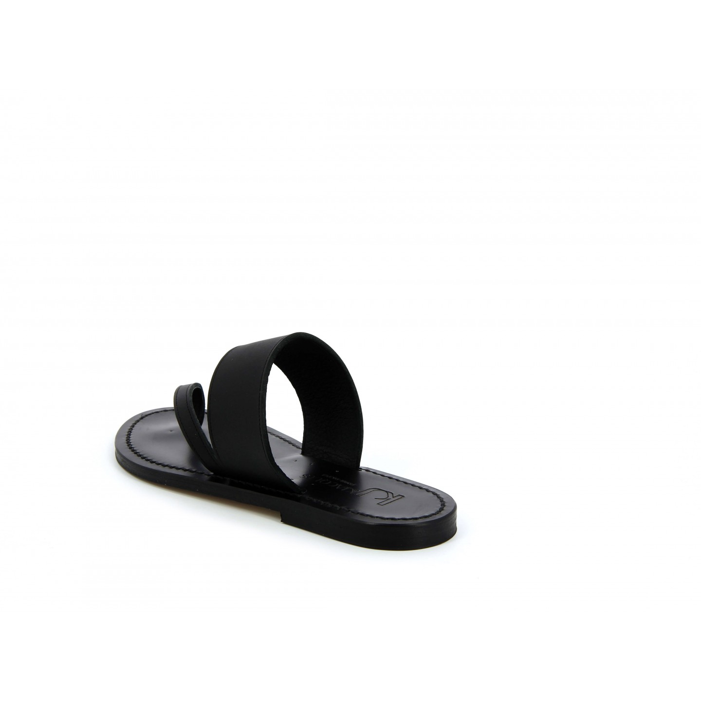 K.JACQUES LEILA EBENE Femme Cuir Pul Noir