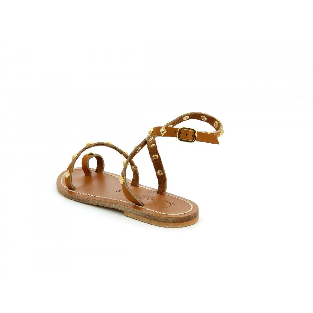 K.JACQUES LOKIPYR Sandales Plates Cuir Pul Naturel