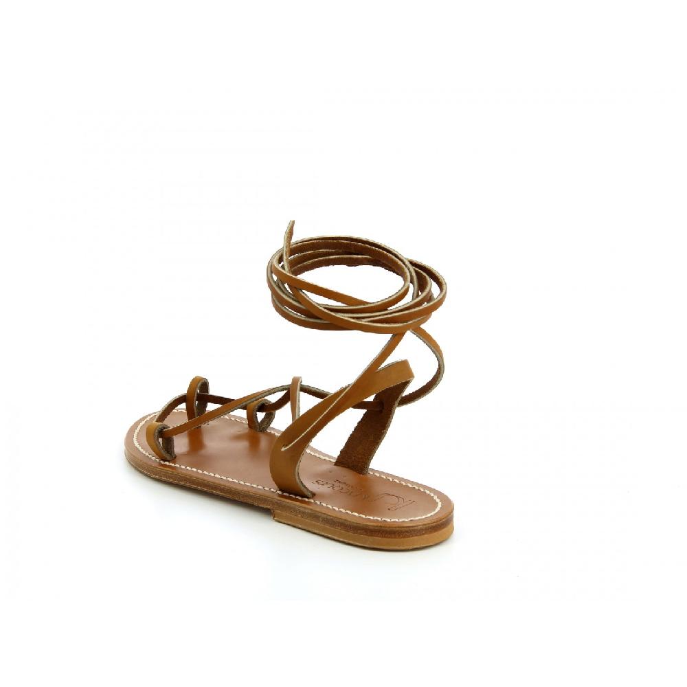 K.JACQUES LUCILE Sandales Plates Cuir Pul Naturel