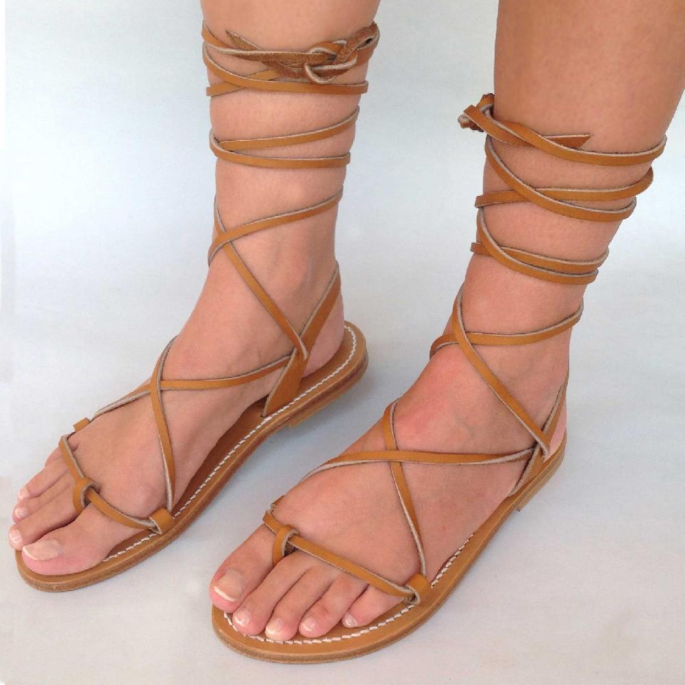 K.JACQUES LUCILE Sandales Plates Cuir Pul Naturel